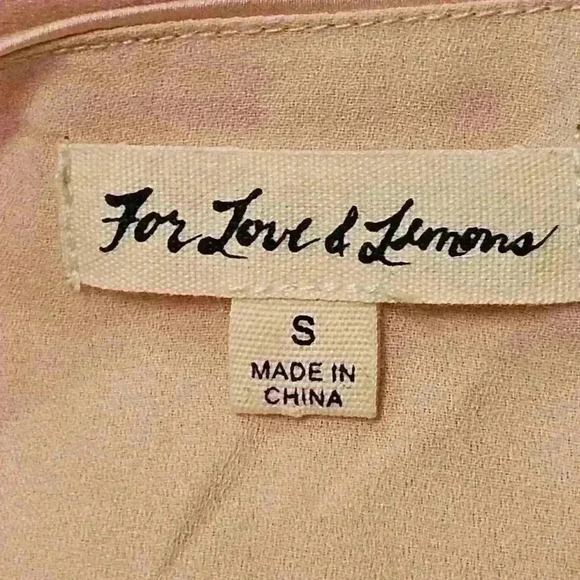 For Love & Lemons Twinkle Blush Pink Slip Backless Tank Midi Dress Size S EUC - Picture 11 of 16